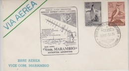 Argentina 1973 Antarctica Cover Base Marambio -see Also Backside --  (21959) - Autres & Non Classés