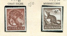 Australie**  N° 253A - 253B - Chat-tigré, Myrmecobie - Mint Stamps