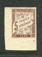 Superbe N° 17 Neuf * Coin De Feuille - Postage Due