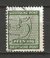 Germany - West Sachsen Sowjetische Zone 1945 Mi 128 Yw Canceled - Usati