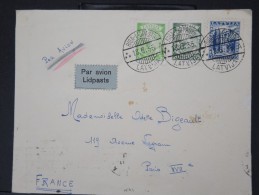 FRANCE-LETTONIE-Enveloppe Par Avion Pour La France En 1935 Aff Plaisant à Voir  Lot P 5629 - Lettonie