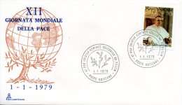 VATICAN. Enveloppe Commémorative De 1979. Journée Mondiale De La Paix. - Franking Machines (EMA)