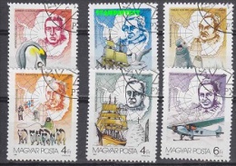 Hungary 1987 Antarctic Explorers 6v Used Cto (21974) - Otros & Sin Clasificación