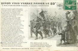 Militaria - Guerre 1914-18 - Régiments - 89ème Régiment D'Infanterie - Quand Vous Verrez Passer Le 89è - état - Guerre 1914-18