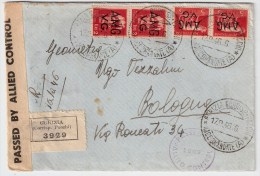 Italien, 1946, Triest, Selt. Reco-Brief, R!! , #1614 - Storia Postale