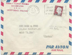 2 LETTRES 1961 ET 1962 AVEC TIMBRES MARIANNE DE DECARIS SURCHARGES CFA - Covers & Documents