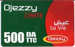 @+ Algerie - Djezzy - 500DA Verte - Algeria