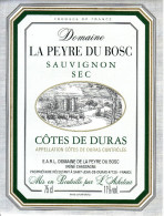 Ancienne étiquette - Côtes De Duras - Domaine La Peyre Du Bosc - - Bergerac