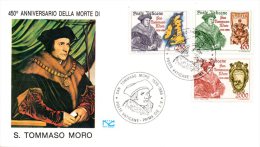 VATICAN. N°773-5 De 1985 Sur Enveloppe 1er Jour. Thomas More. - Theologians