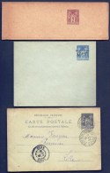 LOT 3 ENTIERS POSTAUX DONT 2 NEUFS**- TYPES SAGE- 1 BANDE DE JOURNAUX- 1 LETTRE- 1 CARTE OBLITÉRÉE- - Other & Unclassified