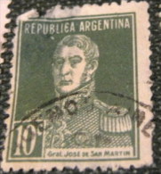 Argentina 1918 General San Martin 10c - Used - Used Stamps