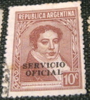 Argentina 1938 Rivadavia Service 10c - Used - Oficiales