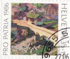 1986 Svizzera - Quadri Dei Musei Svizzeri - Il Ponte Al Sole Di G. Giacometti - Used Stamps
