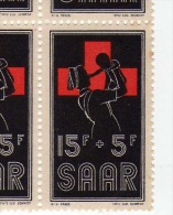 Sarre (1955)  - "Croix-Rouge"  Neufs** - Unused Stamps