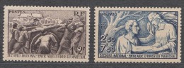 France 1941 Yvert#497-498 Mint Never Hinged (sans Charnieres) - Unused Stamps