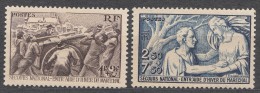 France 1941 Yvert#497-498 Mint Never Hinged (sans Charnieres) - Nuovi
