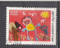 INDIA, 1990, Childrens Day, Children´s Day, Cat & Doll, Kinder, Games, 1 V, FINE USED - Oblitérés