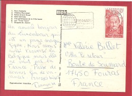 Y&TN°940  LUXEMBOURG   Vers   FRANCE  1979  2 SCANS - Covers & Documents