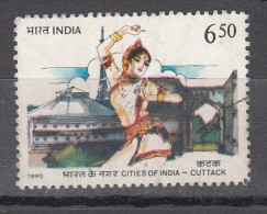 INDIA,  1990,  Cities Of India,  Set 3 V,  Bikaner,  Hyderabad, Cuttack,  Rs 6.50  Stamp, 1 V,  FINE USED - Used Stamps