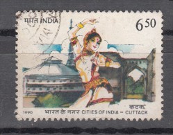 INDIA,  1990,  Cities Of India,  Cuttack,  Rs 6.50  Stamp, 1 V,  FINE USED - Oblitérés