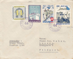 Poste De Campagne - Feldpost - Suisse - Lettre De 1939 / 40 -  Chars - Artillerie - Canons - Cartas & Documentos