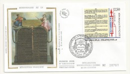 ENVELOPPE  FDC  BICENTENAIRE DE LA REVOLUTION FRANCAISE  26/08/1989 - Rivoluzione Francese