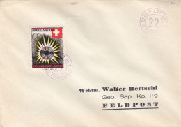 Poste De Campagne - Feldpost - Suisse - Lettre De 1939 / 40 -  Mobilisation - Stab.F.Art - Cartas & Documentos