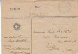 Poste De Campagne - Suisse - Lettre Des Années 40 - Oblit Camp Militaire D'internement Soldats Français à Oberuzwil - Documenten