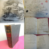 FABLES DE M. Le Bailly Avec Lettre, Signature Et 36pp De Poème Autographe Rare ! - Before 18th Century