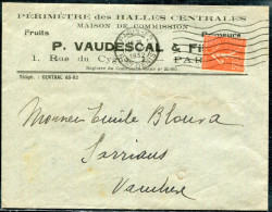 FRANCE - ROULETTE DU N° 199 DENTS MASSICOTÉS / LETTRE MAISON VAUDESCAL , OM DU 19/5/1932 - SUP - Coil Stamps