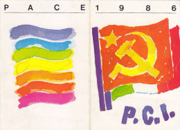 3-4242- Tessera Partito Comunista 1986 Con Bollino Da Lire 50.000 - Other & Unclassified