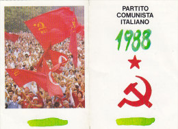 3-4243- Tessera Partito Comunista 1988 Con Bollino Da Lire 50.000 - Other & Unclassified