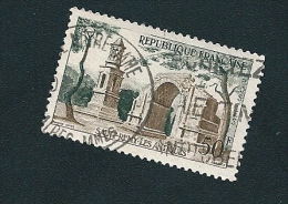 N° 1130 St Rémy Les Antiques  France 1957 Oblitéré Variété Bistre Claire - Used Stamps