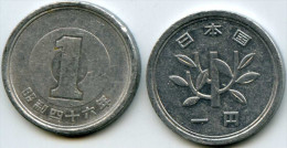 Japon Japan 1 Yen An 46 ( 1971 ) Alu KM 74 - Japon