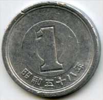 Japon Japan 1 Yen An 58 ( 1983 ) Alu KM 74 - Japan