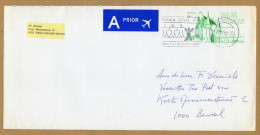 Enveloppe Cover Brief Entier Postal Ninove Prior + Flamme - Enveloppes