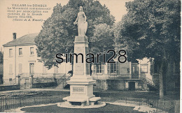 VILLARS-LES-DOMBES - LE MONUMENTS COMMEMORATIF ELEVE PAR SOUSCRIPTION AUX VICTIMES DE LA GRANDE GUERRE 1914-1918 - Villars-les-Dombes