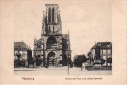 PFALZBURG Kirche Mit Post Und Lobau-Denkmal. Cachet Militaire (Scan Recto Verso) - Phalsbourg