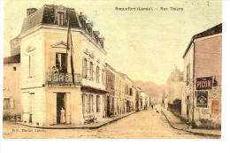 40 CPA Roquefort Landes Rue Thiers  Cercle Pub Picon - Saint Vincent De Tyrosse