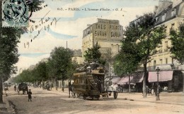 PARIS 13è ,Avenue D´IItalie Très Animée Couleur  Omnibus - Paris (13)