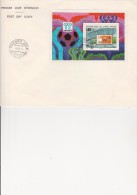 HAUTE - VOLTA -BLOC FEUILLET N° 9  SUR LETTRE FDC- COUPE MONDIALE FOOT ARGENTINE -1978 - Obervolta (1958-1984)