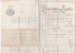 PROGRAMME DE LA LYRE VIONNAISE DE 1907 - Programme