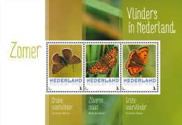 Nederland  2015  Vlinders 2  Butterfly  Schmetterlingen   Sheetlet//bogen    Postfris/mnh/neuf - Unused Stamps