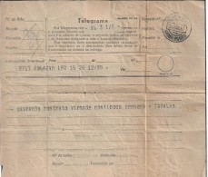 Telegram Dispatched Golegã To Lisbon 11/26/1936.Obliterated On Arrival CTT Almirante Reis.Station No Longe.2 Sca. Rare. - Covers & Documents