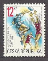 Czech Republic Tschechische Republik 2001 MNH **Mi 290 Sc 3145 European Men's Volleyball Championships . - Unused Stamps