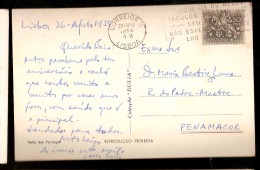 Portugal & Bilhete Postal, Praça De Londres, Lisboa, Penamacor 1954 (265) - Storia Postale