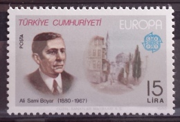 Turkey 1980 Mi. 2511 Ali Sami Boyar (1880 To 1967) Painter Art Europe Painting Famous People CEPT NEW Mnh ** - Unused Stamps