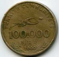 Turquie Turkey 100000 Lira 2000 KM 1078 - Turquie