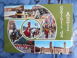 CARTOLINA Di SALUTI DA ASTI IL PALIO  VIAGGIATA H814 - Asti