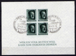 Deutsches Reich, 1937, Mi Block 8 Mit SST (Sonderstempel) [310515XIII] - Blokken